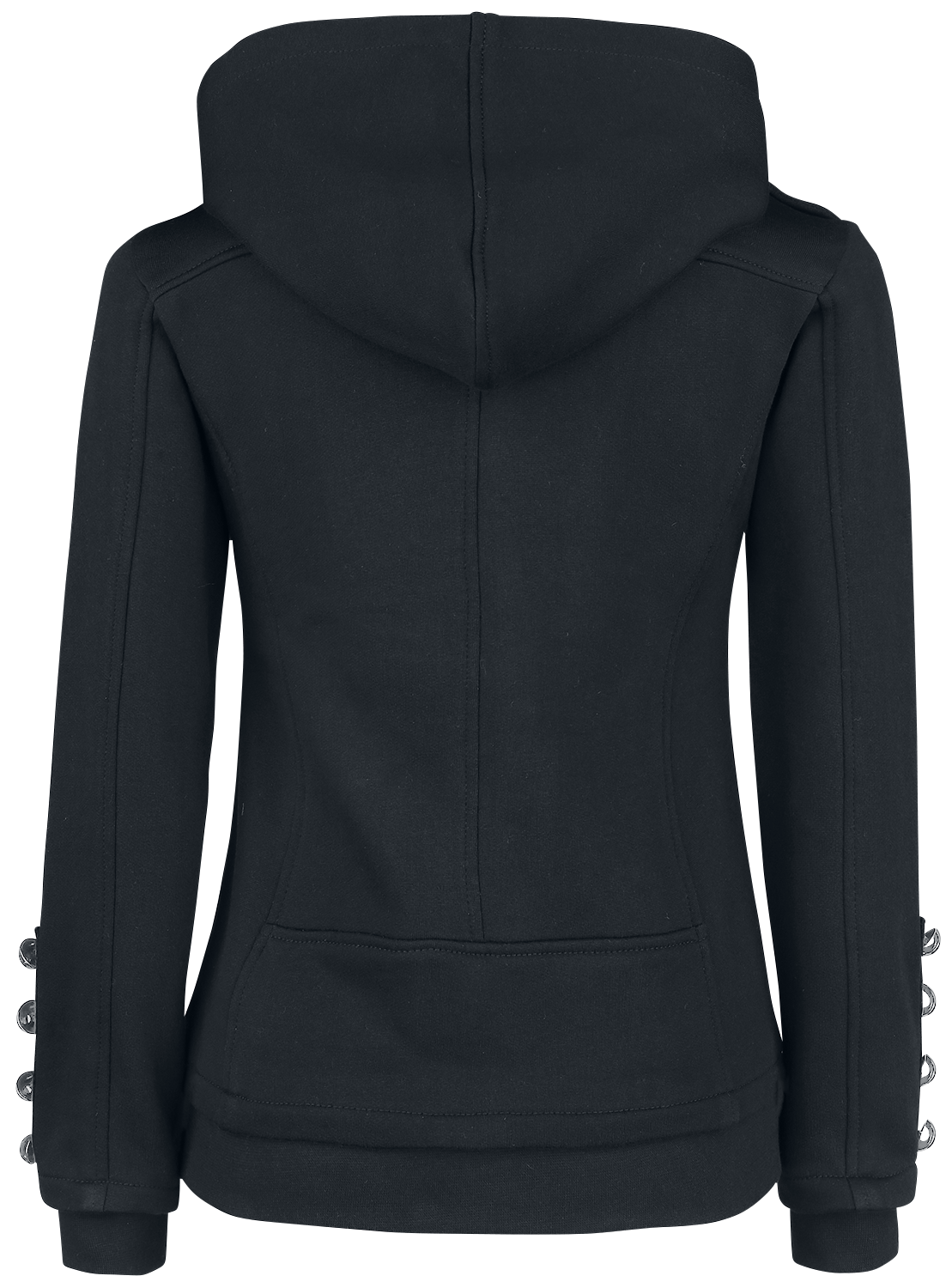 Sweat-shirt zippé à capuche Gothic de Gothicana by EMP - Let It Rock - S à XXL - pour Femme - noir - Gothicana by EMP - View 2