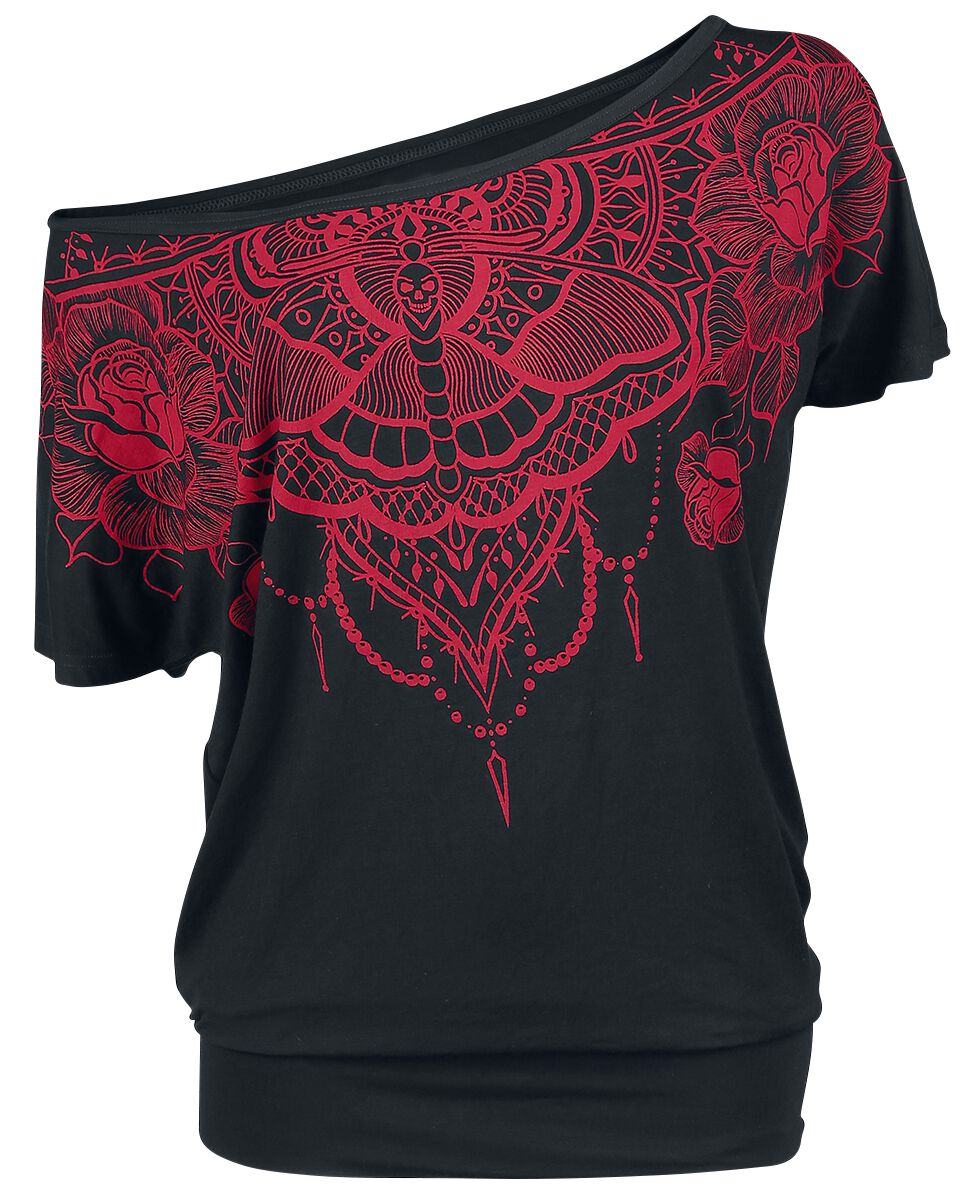 T-Shirt Manches courtes  de Black Premium by EMP - Can You Read My Mind - S à 5XL - pour Femme - noir - Black Premium by EMP