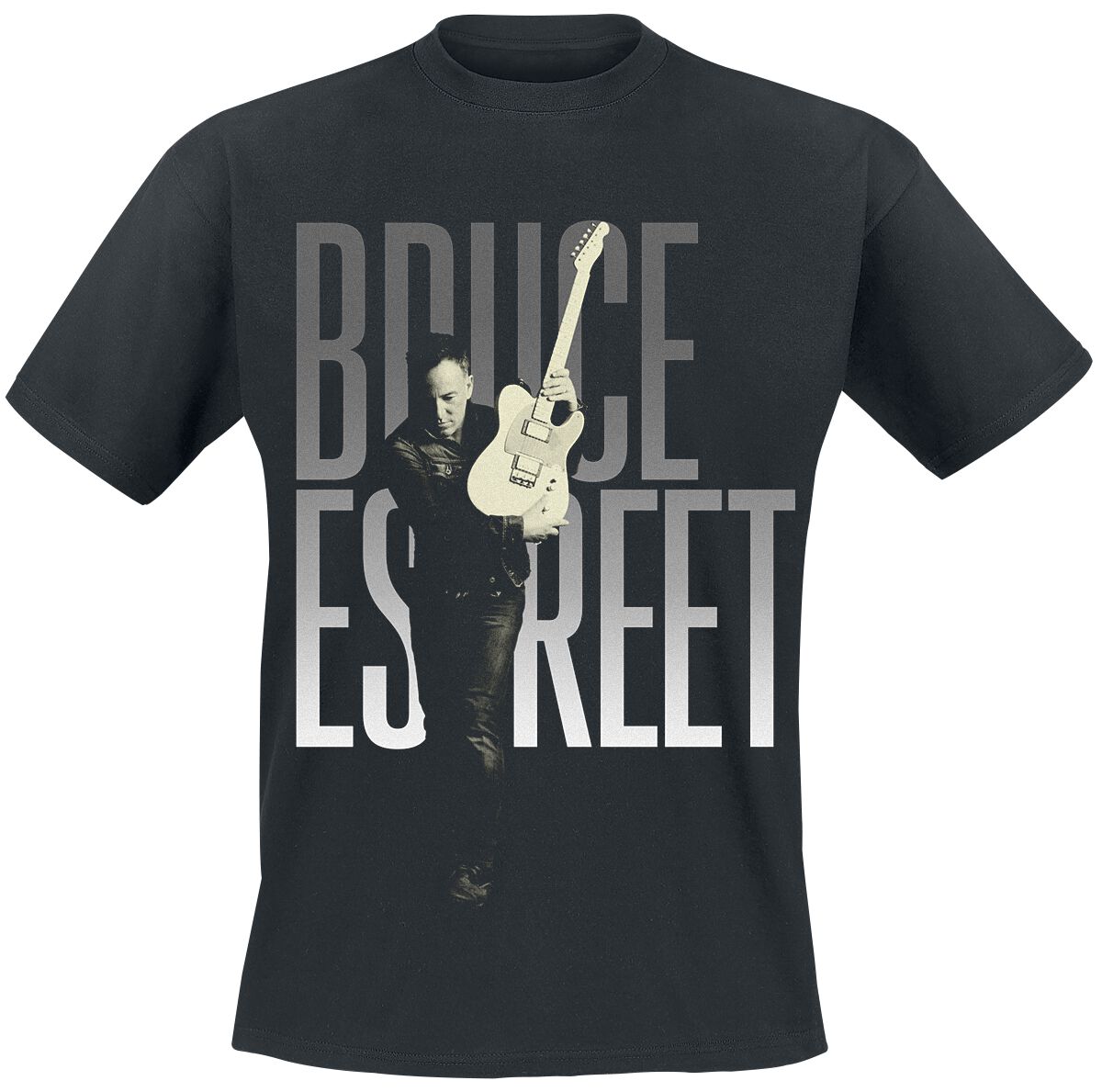 T-Shirt Manches courtes  de Bruce Springsteen - Estreet - S à XXL - pour Homme - noir - Bruce Springsteen