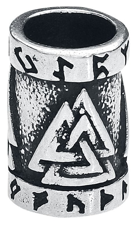 Perles à barbe  de etNox - Noeud Wodan - pour Homme - couleur argent - etNox