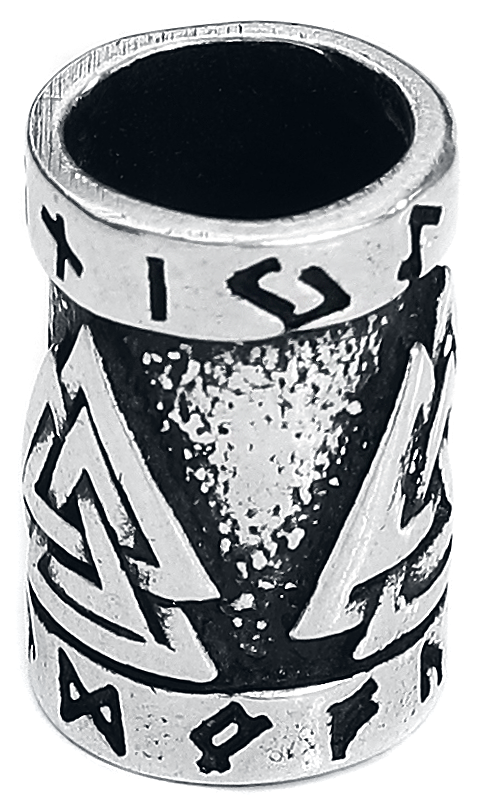 Perles à barbe  de etNox - Noeud Wodan - pour Homme - couleur argent - etNox - View 2