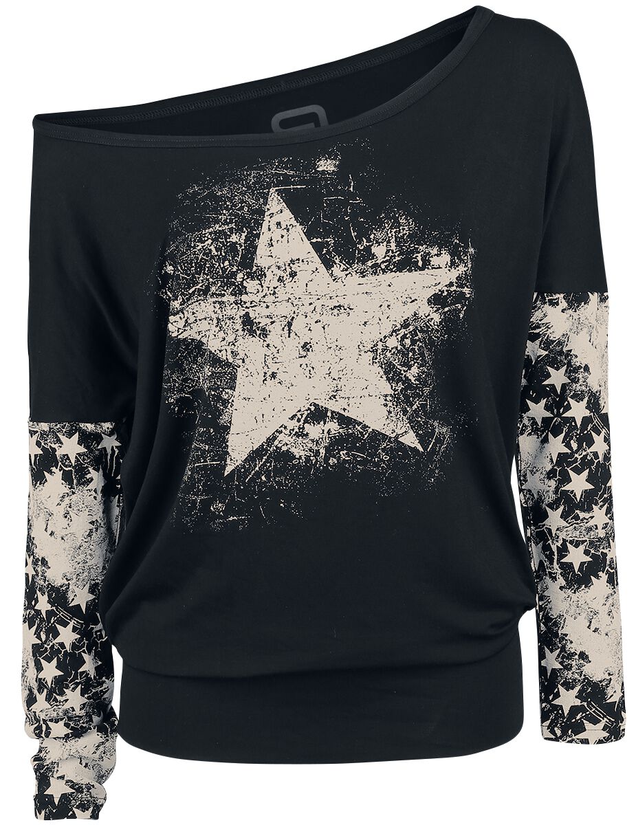 T-shirt manches longues  de RED by EMP - Fast And Loose - S à XXL - pour Femme - noir - RED by EMP