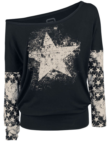 T-shirt manches longues  de RED by EMP - Fast And Loose - S à XXL - pour Femme - noir - RED by EMP