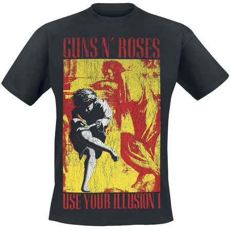 T-Shirt Manches courtes  de Guns N' Roses - Illusion - Get In The Ring - M à XXL - pour Homme - noir - Guns N' Roses