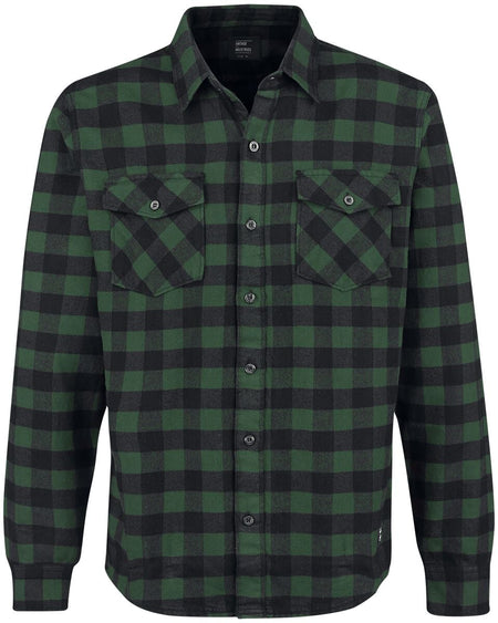 Chemise en flanelle  de Vintage Industries - Chemise Harley - M à 3XL - pour Homme - vert/noir - Vintage Industries