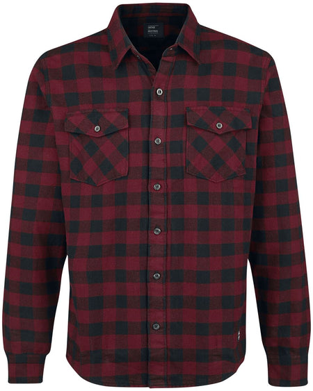 Chemise en flanelle  de Vintage Industries - Chemise Harley - S à 3XL - pour Homme - rouge/noir - Vintage Industries