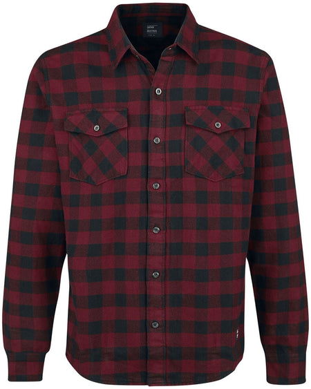 Chemise en flanelle  de Vintage Industries - Chemise Harley - S à 3XL - pour Homme - rouge/noir - Vintage Industries