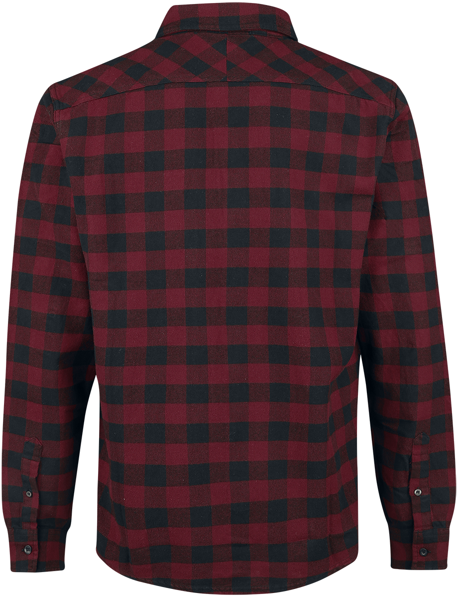 Chemise en flanelle  de Vintage Industries - Chemise Harley - S à 3XL - pour Homme - rouge/noir - Vintage Industries - View 2