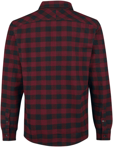 Chemise en flanelle  de Vintage Industries - Chemise Harley - S à 3XL - pour Homme - rouge/noir - Vintage Industries - View 2