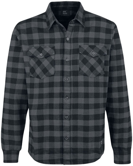 Chemise en flanelle  de Vintage Industries - Chemise Harley - S à 3XL - pour Homme - anthracite/noir - Vintage Industries
