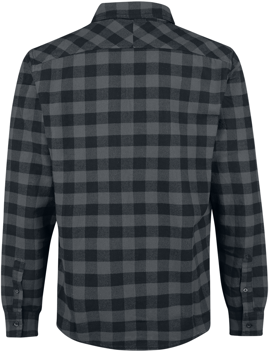 Chemise en flanelle  de Vintage Industries - Chemise Harley - S à 3XL - pour Homme - anthracite/noir - Vintage Industries - View 2