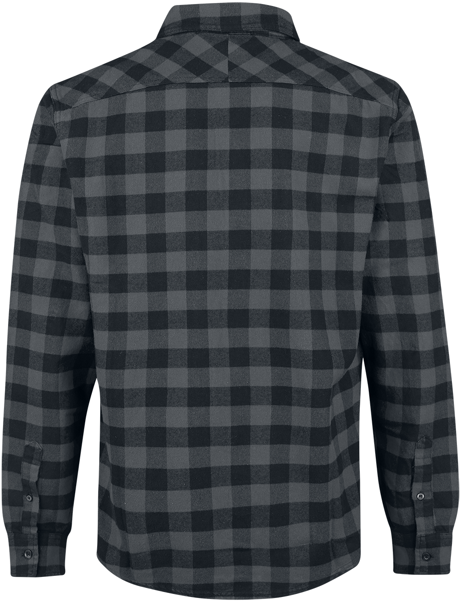 Chemise en flanelle  de Vintage Industries - Chemise Harley - S à 3XL - pour Homme - anthracite/noir - Vintage Industries - View 2