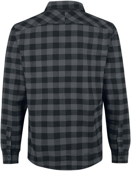 Chemise en flanelle  de Vintage Industries - Chemise Harley - S à 3XL - pour Homme - anthracite/noir - Vintage Industries - View 2