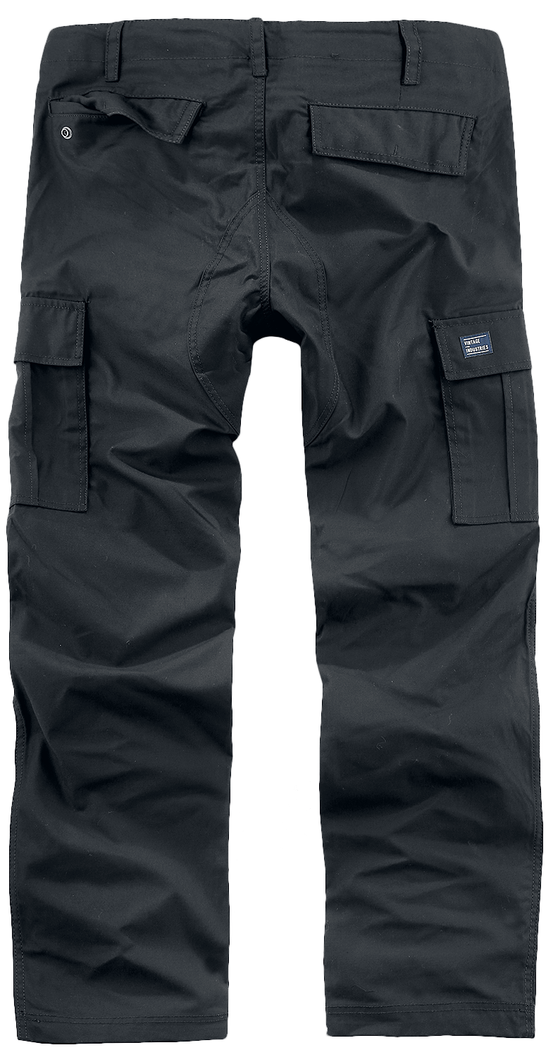 Pantalon Cargo  de Vintage Industries - Pantalon Owen - S à XXL - pour Homme - noir - Vintage Industries - View 2