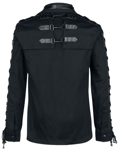 Chemise manches longues Gothic de Gothicana by EMP - Counterplay - S à XL - pour Homme - noir - Gothicana by EMP - View 2