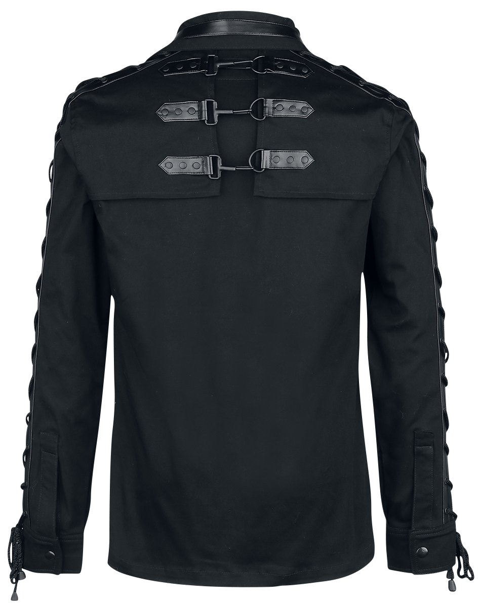 Chemise manches longues Gothic de Gothicana by EMP - Counterplay - S à XL - pour Homme - noir - Gothicana by EMP - View 2