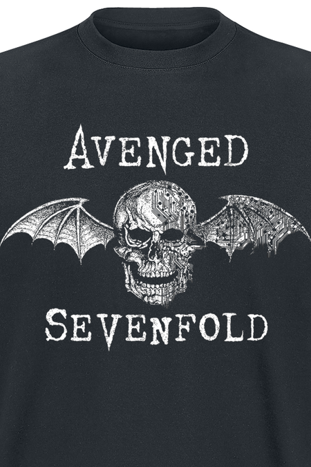 T-Shirt Manches courtes  de Avenged Sevenfold - Cyborg Deathbat - S à XXL - pour Homme - noir - Avenged Sevenfold - View 2