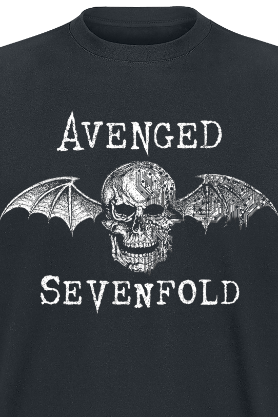 T-Shirt Manches courtes  de Avenged Sevenfold - Cyborg Deathbat - S à XXL - pour Homme - noir - Avenged Sevenfold - View 2