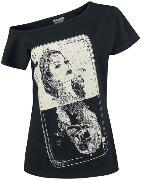 T-Shirt Manches courtes Gothic de Heartless - Haut Tarot - S à 4XL - pour Femme - noir - Heartless