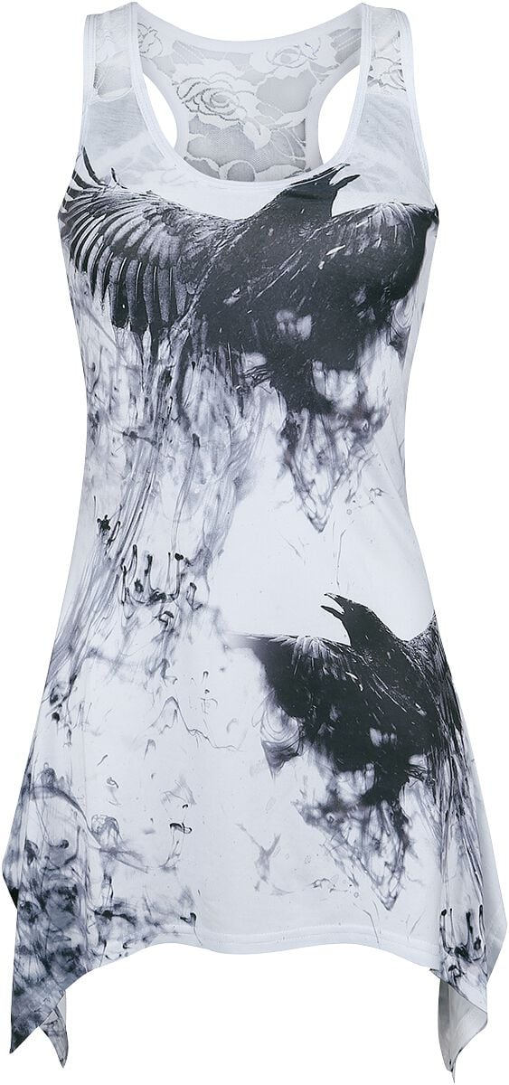 Top Gothic de Innocent - Débardeur Corbeaux - S à 3XL - pour Femme - gris/noir - innocent