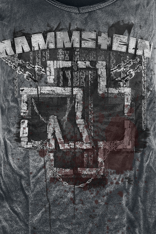 T-Shirt Manches courtes  de Rammstein - Enchaîné - L à 4XL - pour Femme - gris foncé - Rammstein - View 2