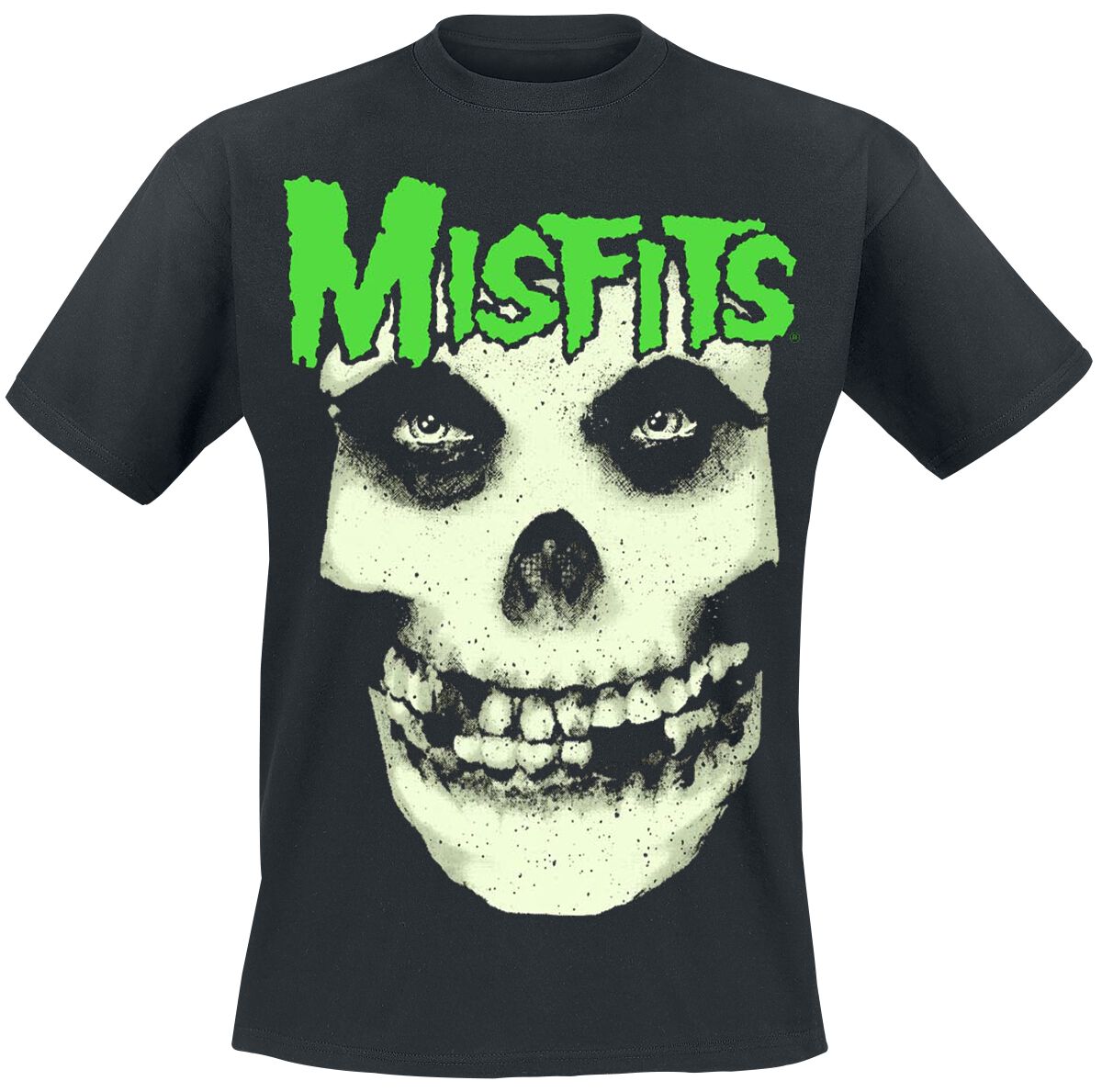 T-Shirt Manches courtes  de Misfits - Jarek Skull - S à XXL - pour Homme - noir - Misfits