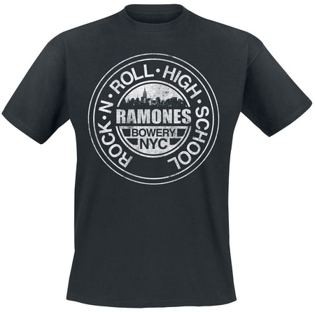 T-Shirt Manches courtes  de Ramones - Bowery NYC - M à 5XL - pour Homme - noir - Ramones