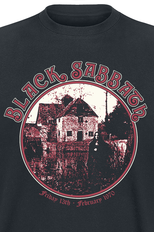 T-Shirt Manches courtes  de Black Sabbath - Anniversary House - S à XXL - pour Homme - noir - Black Sabbath - View 2