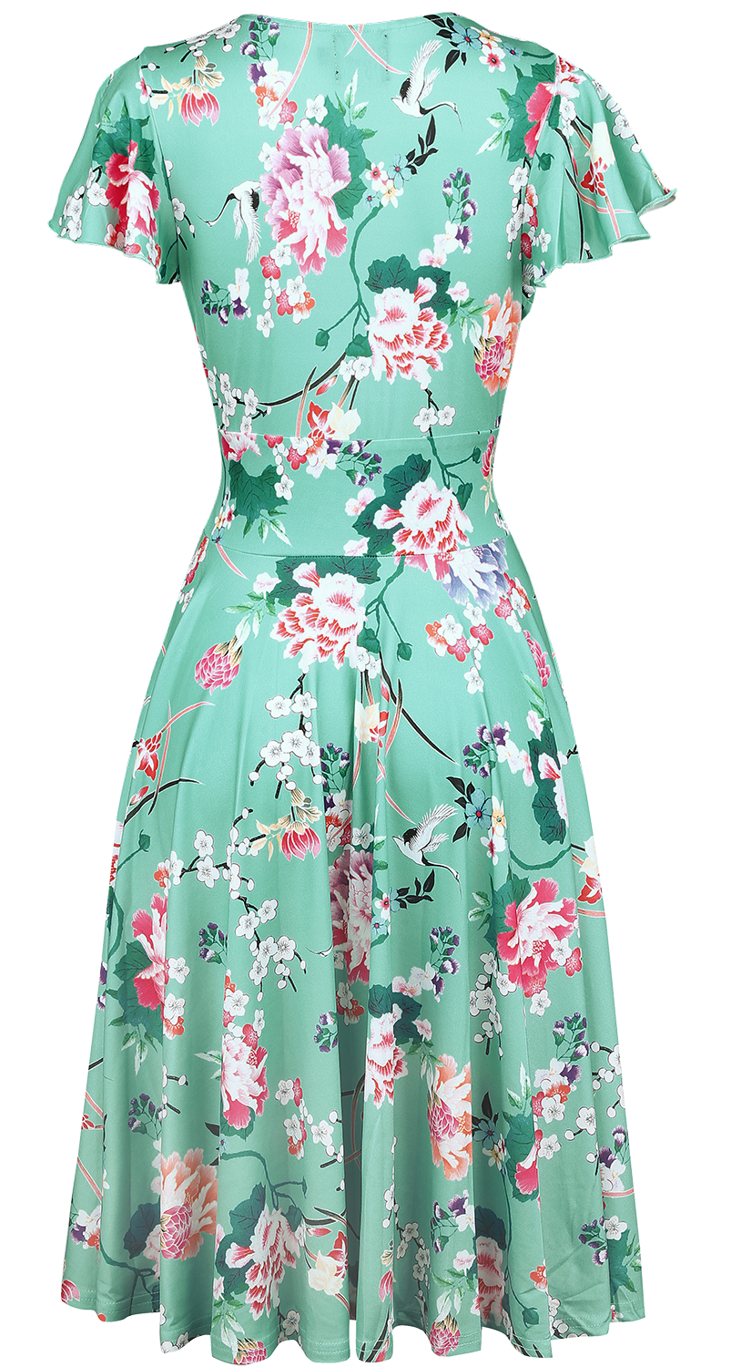 Robe courte Rockabilly de Hell Bunny - Robe Midori - XS à 4XL - pour Femme - menthe - hell bunny - View 2
