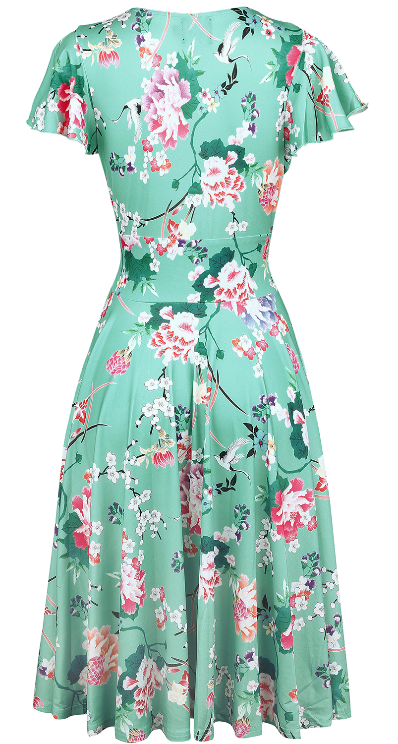 Robe courte Rockabilly de Hell Bunny - Robe Midori - XS à 4XL - pour Femme - menthe - hell bunny - View 2