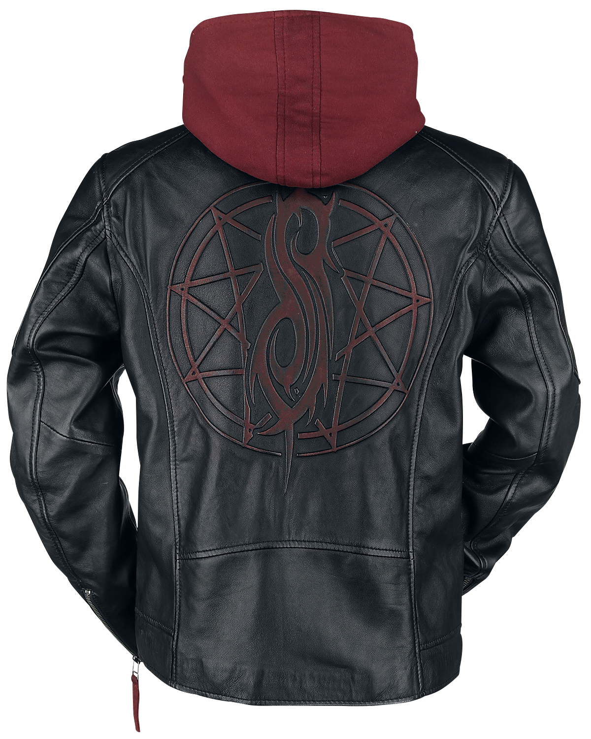 Veste en cuir  de Slipknot - EMP Signature Collection - S à 3XL - pour Homme - noir/rouge - Slipknot - View 2