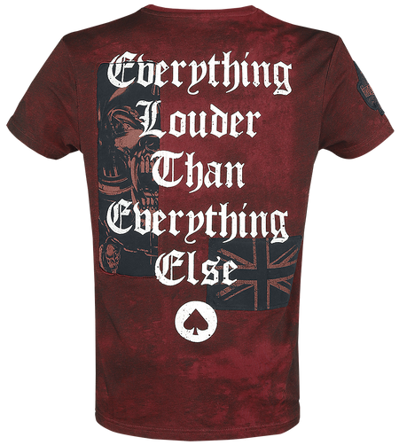 T-Shirt Manches courtes  de Motörhead - EMP Signature Collection - M à 5XL - pour Homme - rouge foncé - Motörhead - View 2