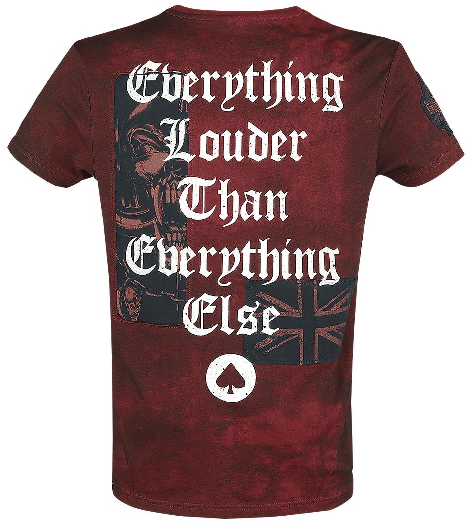 T-Shirt Manches courtes  de Motörhead - EMP Signature Collection - M à 5XL - pour Homme - rouge foncé - Motörhead - View 2