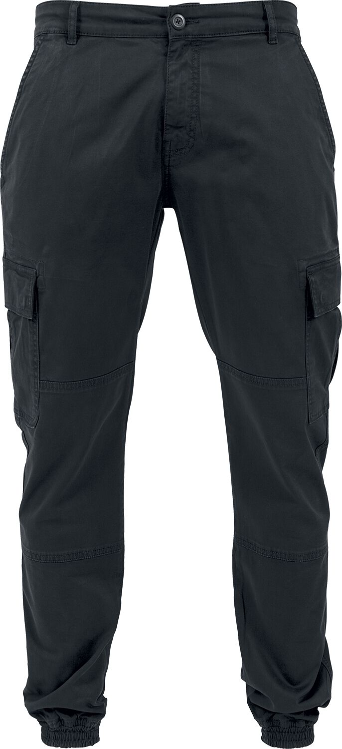 Pantalon Cargo  de Urban Classics - Pantalon De Jogging Cargo Délavé - W30L32 à W38L32 - pour Homme - noir - Urban Classics