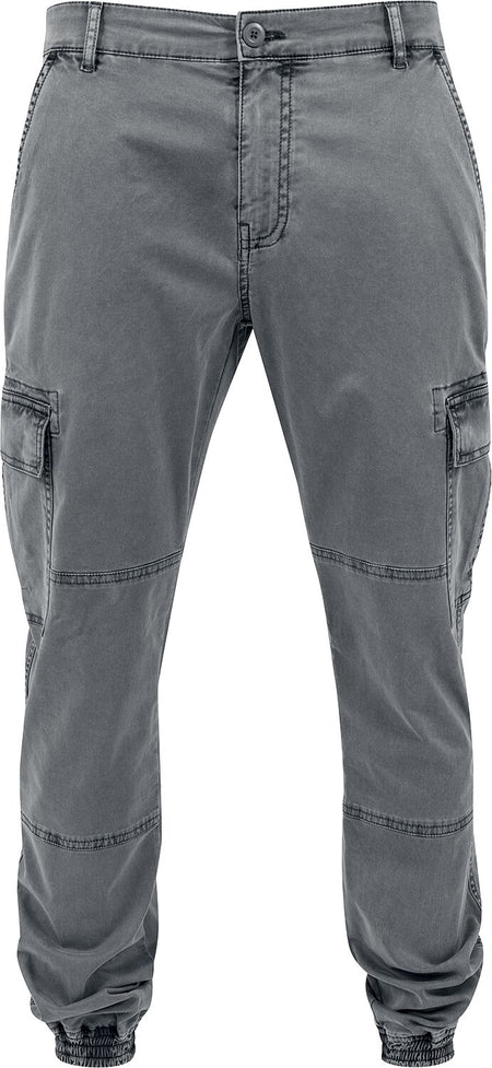 Pantalon Cargo  de Urban Classics - Pantalon De Jogging Cargo Délavé - W30L32 à W38L32 - pour Homme - gris - Urban Classics