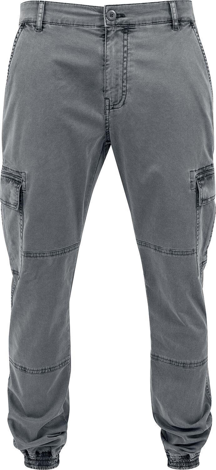 Pantalon Cargo  de Urban Classics - Pantalon De Jogging Cargo Délavé - W30L32 à W38L32 - pour Homme - gris - Urban Classics