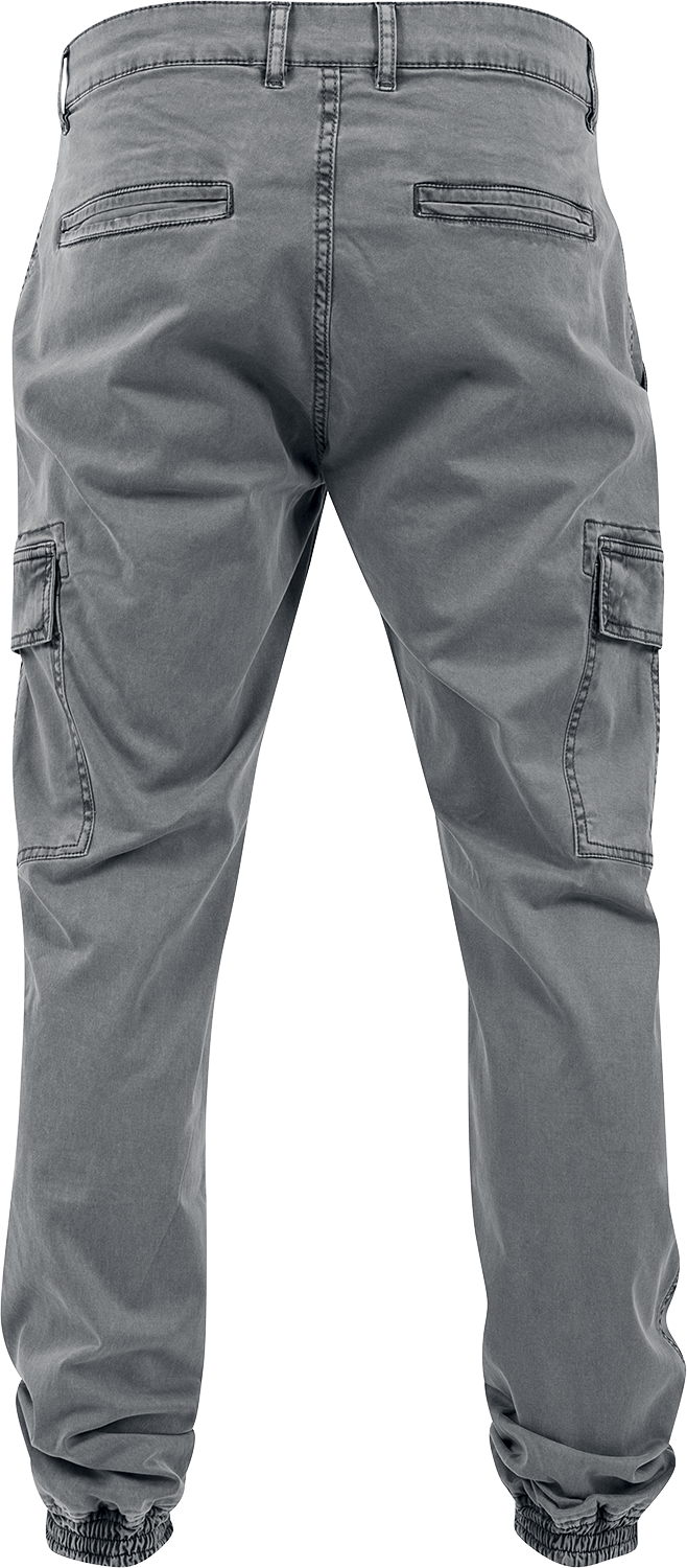 Pantalon Cargo  de Urban Classics - Pantalon De Jogging Cargo Délavé - W30L32 à W38L32 - pour Homme - gris - Urban Classics - View 2