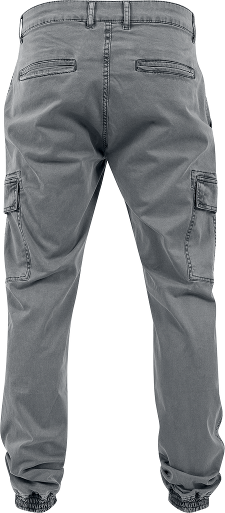 Pantalon Cargo  de Urban Classics - Pantalon De Jogging Cargo Délavé - W30L32 à W38L32 - pour Homme - gris - Urban Classics - View 2