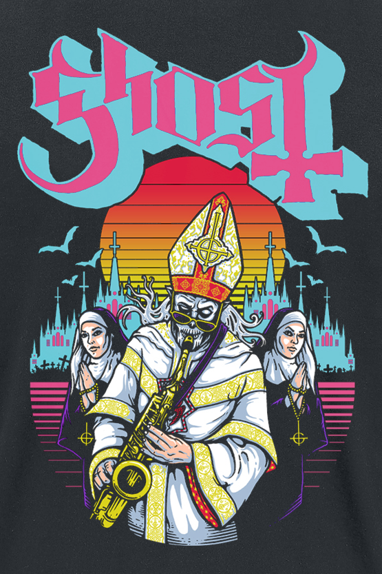 T-Shirt Manches courtes  de Ghost - Miasma - S à XXL - pour Homme - noir - Ghost - View 2