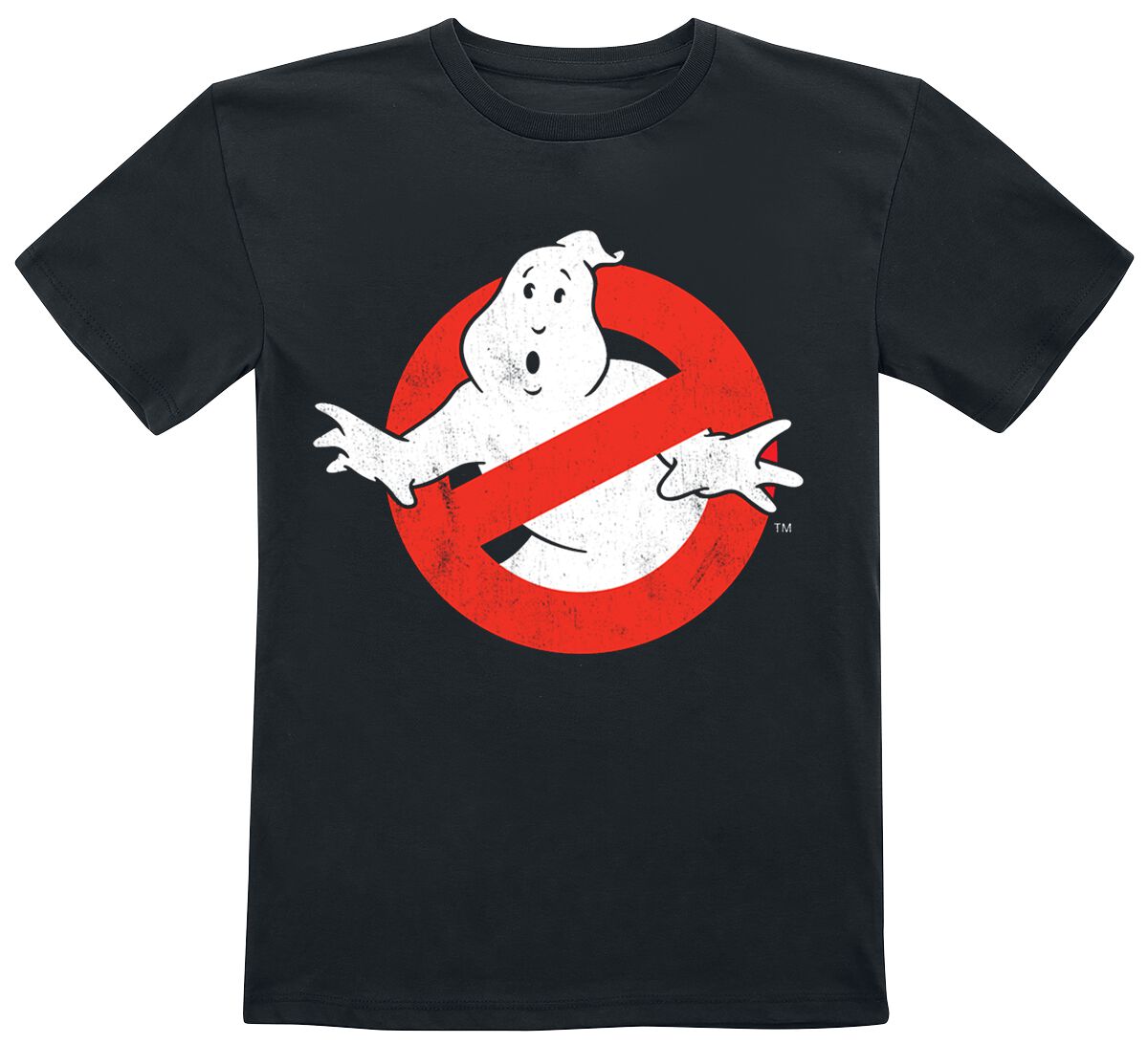T-shirt  de SOS Fantômes - Enfants - Logo Usé - 104 à 152 - pour filles & garçonse - noir - SOS Fantômes