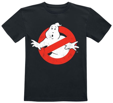 T-shirt  de SOS Fantômes - Enfants - Logo Usé - 104 à 152 - pour filles & garçonse - noir - SOS Fantômes