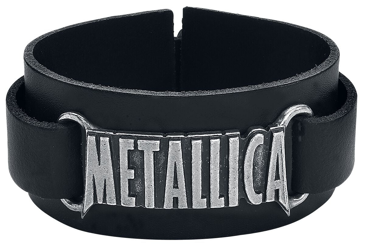Bracelet en cuir  de Metallica - Metallica Logo - pour Homme - noir - metallica