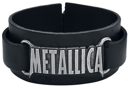 Bracelet en cuir  de Metallica - Metallica Logo - pour Homme - noir - metallica
