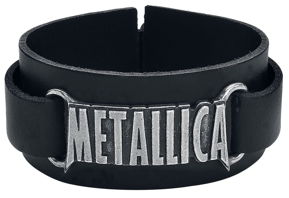 Bracelet en cuir  de Metallica - Metallica Logo - pour Homme - noir - metallica