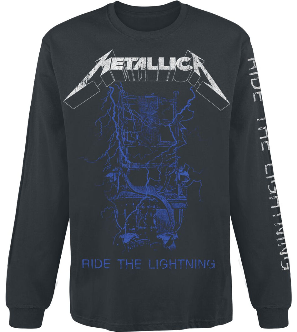 T-shirt manches longues de Metallica - Fade - S à XL - pour Homme - noir - metallica