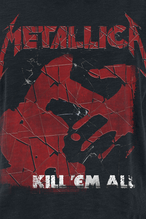 T-Shirt Manches courtes  de Metallica - Kill 'Em All Shattered - S à XXL - pour Femme - noir - metallica - View 2