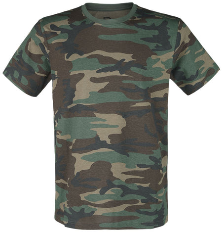 T-Shirt Manches courtes  de Brandit - T-Shirt Premium - S à 7XL - pour Homme - camouflage forêt - Brandit