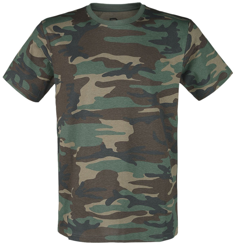 T-Shirt Manches courtes  de Brandit - T-Shirt Premium - S à 7XL - pour Homme - camouflage forêt - Brandit