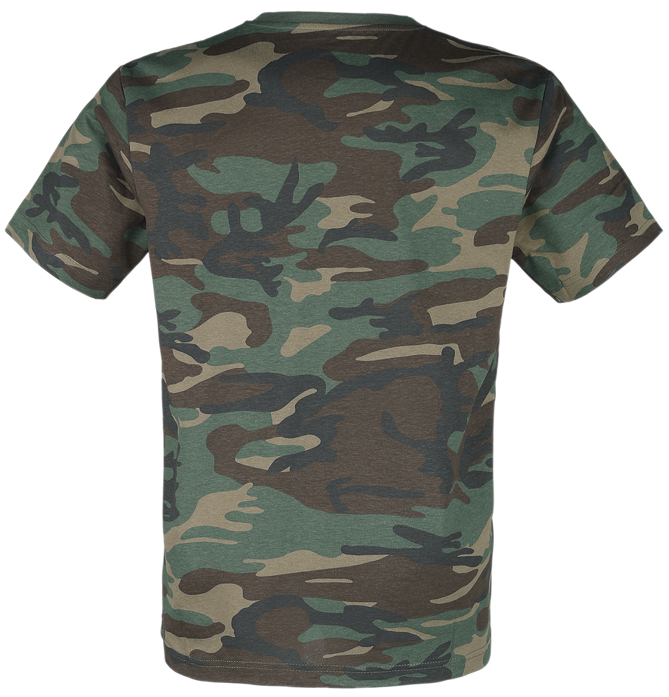 T-Shirt Manches courtes  de Brandit - T-Shirt Premium - S à 7XL - pour Homme - camouflage forêt - Brandit - View 2