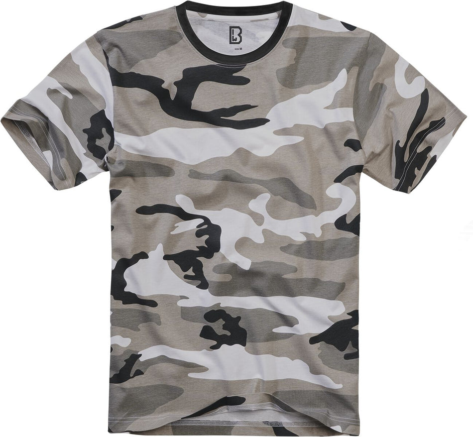 T-Shirt Manches courtes  de Brandit - T-Shirt Premium - S à 5XL - pour Homme - camouflage urbain - Brandit
